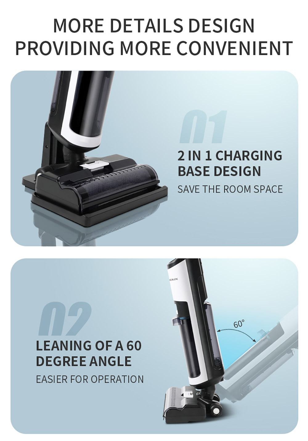 Liectroux i7 Pro Cordless Wet Dry Vacuum Cleaner, 14000Pa Suction, Self-Cleaning, Self-Drying