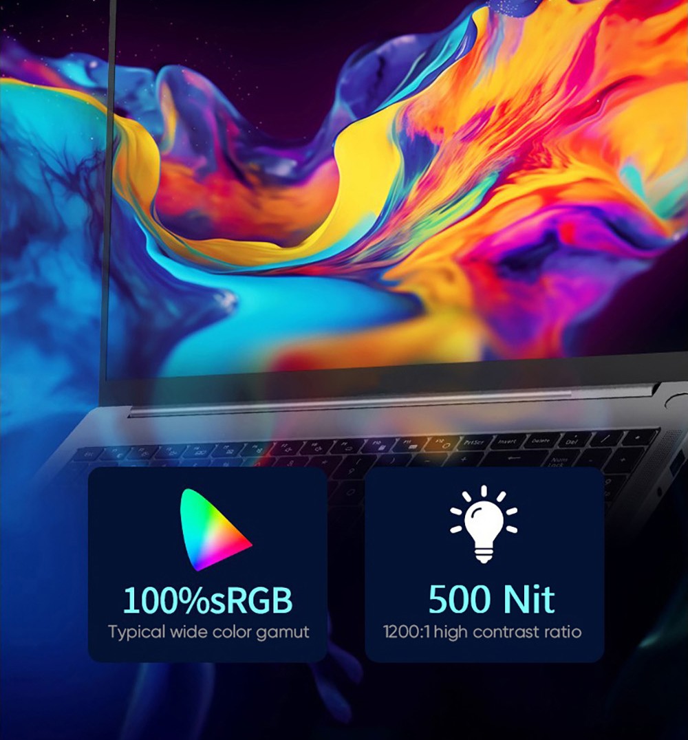 N-one NBook Ultra 16 Zoll Laptop, 2560*1600 165Hz, AMD Ryzen R7 8845HS 8 Kerne bis zu 5,10 GHz, 32 GB RAM 1 TB SSD