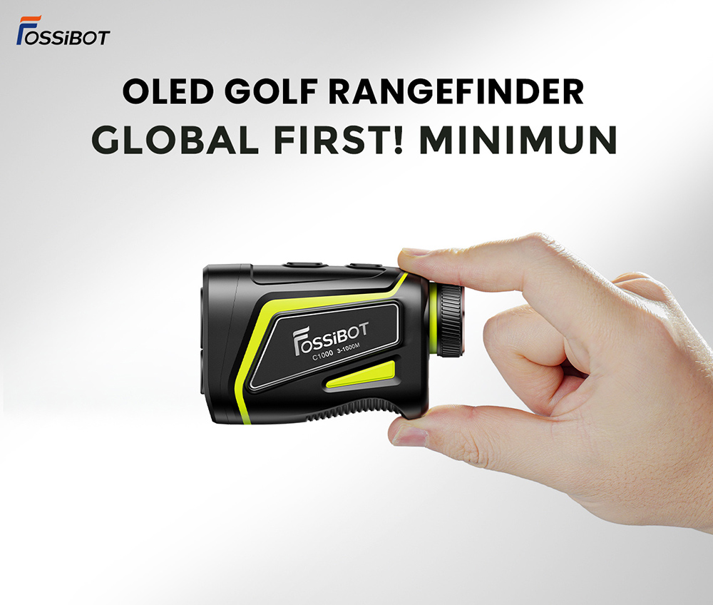 FOSSiBOT C1000 Golf Rangefinder, 1000m Max Measurement Range, 0.06s Measurement Speed, OLED Display