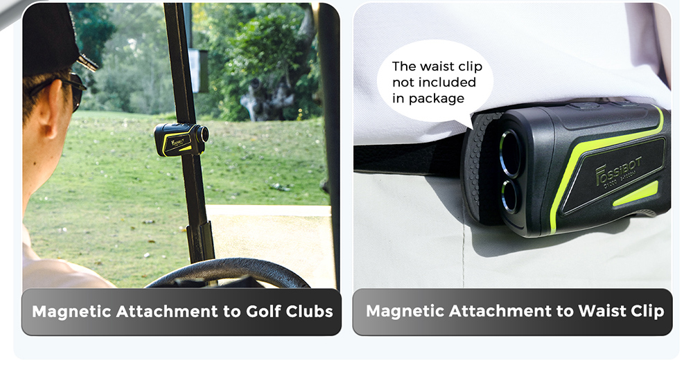 FOSSiBOT C1000 Golf Rangefinder, 1000m Max Measurement Range, 0.06s Measurement Speed, OLED Display