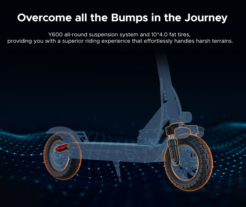 thumbnail image 2 of ENGWE Ease 3 Foldable Electric Scooter – 250W Motor, 4-Wheel, 330lb Capacity, Adult Mobility 2 of 3