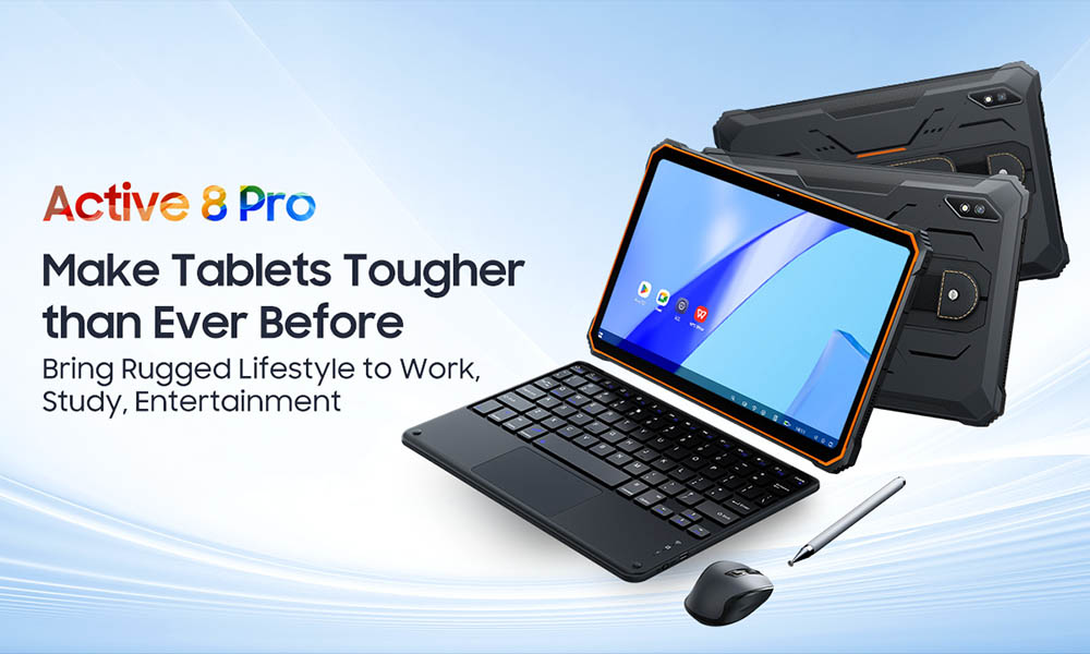 Blackview Active 8 Pro Rugged Tablet, 10.36 1200*2000 IPS Screen, MediaTek Helio G99 8 Core 2.0GHz, Android 13