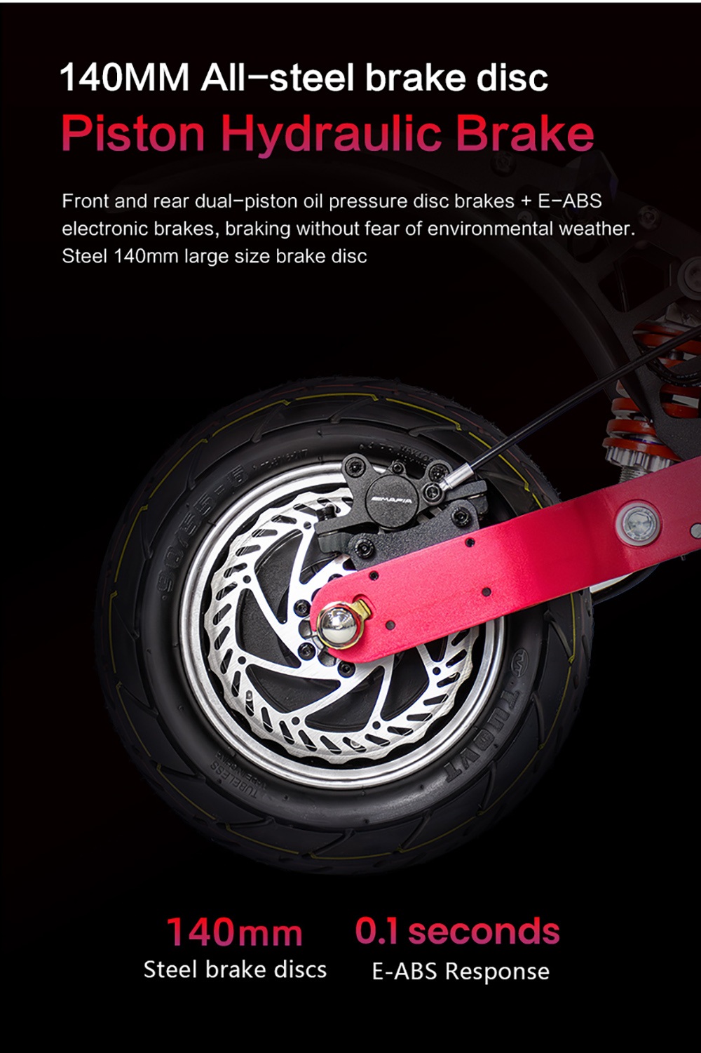 Foldable Electric Scooter BOYUEDA Q7 Pro Max, 1600W*2 Motor, 52V 28AH Battery, 10-inch Tire, 70km/h, 110km Range