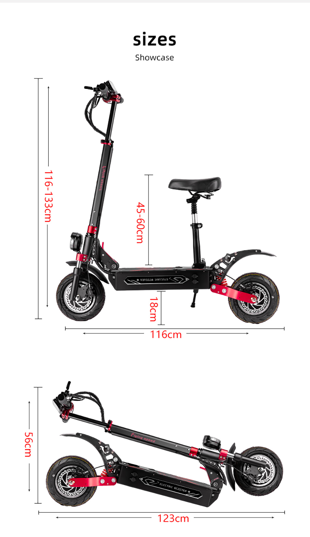Foldable Electric Scooter BOYUEDA Q7 Pro Max, 1600W*2 Motor, 52V 28AH Battery, 10-inch Tire, 70km/h, 110km Range
