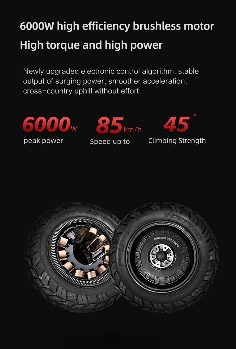 BOYUEDA S3-11 Foldable Electric Scooter, 2*3000W Motor, 60V 38AH Battery, 11-inch Tire, 85km/h