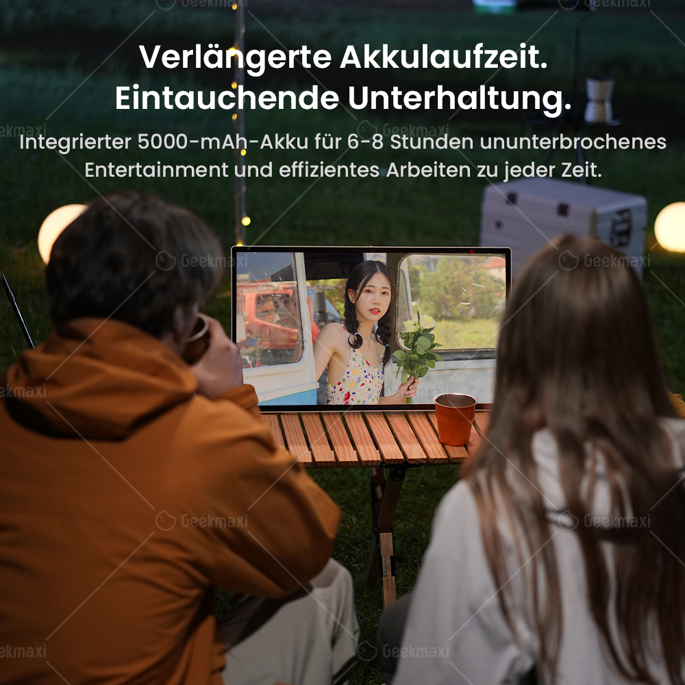 KTC A25Q5 Tragbarer Fernseher, 24,5 Zoll FHD 60Hz, 1920×1080 Auflösung, Touchscreen, 8-MP-Kamera, 4 eingebaute Lautsprecher