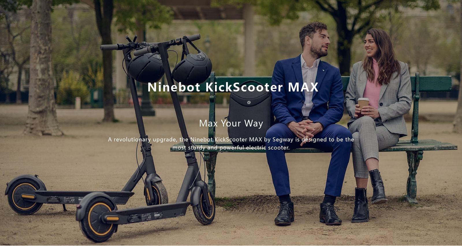 Ninebot KickScooter MAX G30 10 Reifen faltbare Elektroroller 350W 15,3AH-Akku(EU-Version)