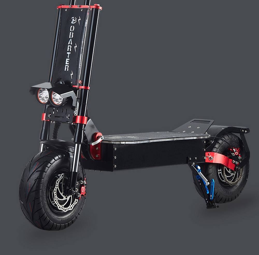 OBARTER X5 13 Off-road Tyre Foldable Electric Scooter Max Range 75KM Oil Disc Brake - 2800W x2 Motor & 60V 30Ah Battery