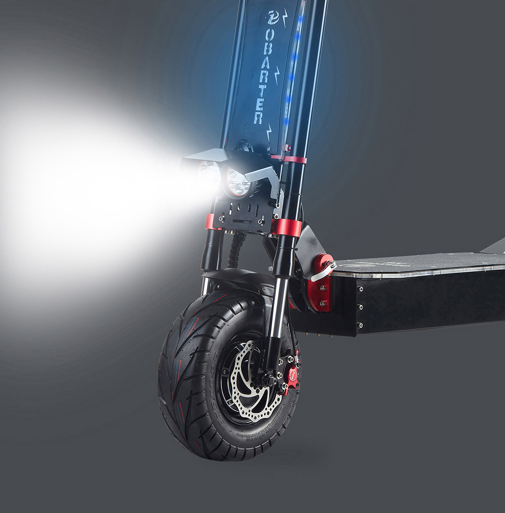 OBARTER X5 13 Off-road banden opvouwbare elektrische scooter Max Range 75KM Olie schijfrem - 2800W x2 Motor & 60V 30Ah Batterij