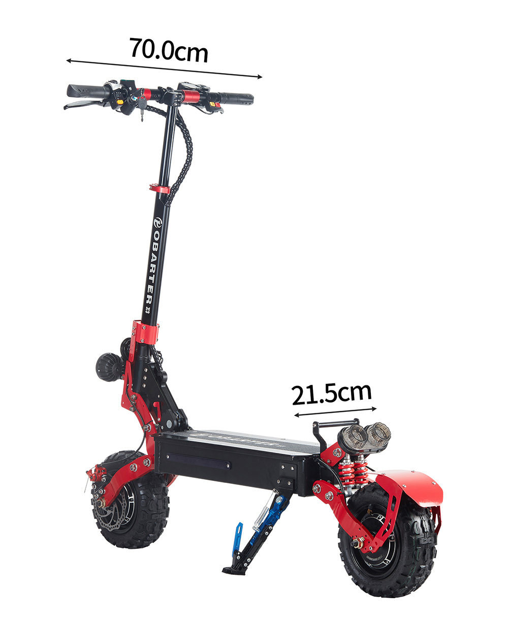 Obarter X3 11 Inch Tire Foldable Electric Scooter - 2400W Brushless Motor & 48V  21Ah Battery 