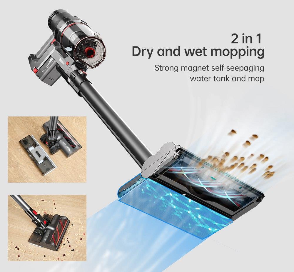 For Proscenic P11 P10 P12 P9 P8 i9 P10pro Cordless Vacuum Cleaner's Dry Wet  Integrated Electric Spray Mop Head With 2 Mops. - AliExpress