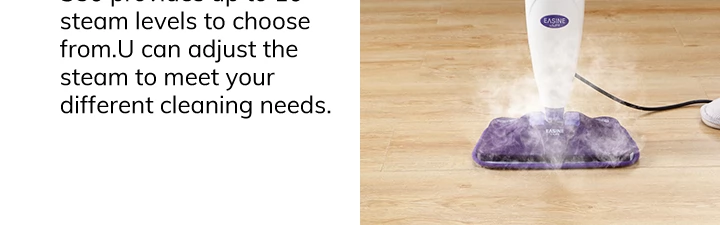 EASINE by ILIFE S50 1300W Wired Steam Mop 450ml Water Tank 10 Levels Adjustable 120 Degree Celsius High-Temperature