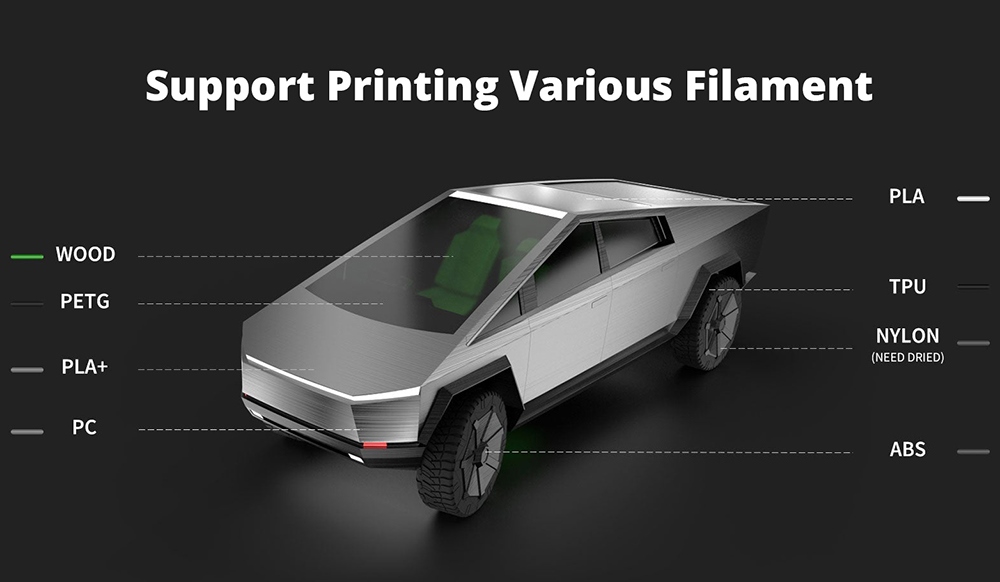 FLSUN V400 FDM 3D Printer, 600mm/s Fast Printing, Auto Leveling, Dual Drive Extruder