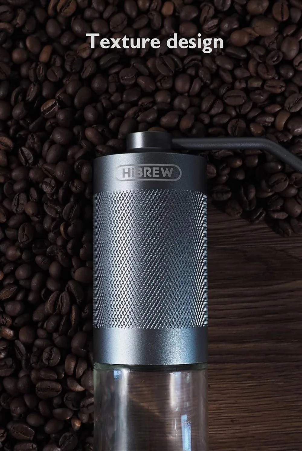 HiBREW G4 Handmatige Koffiemolen, 18g Koffiebonen Capaciteit