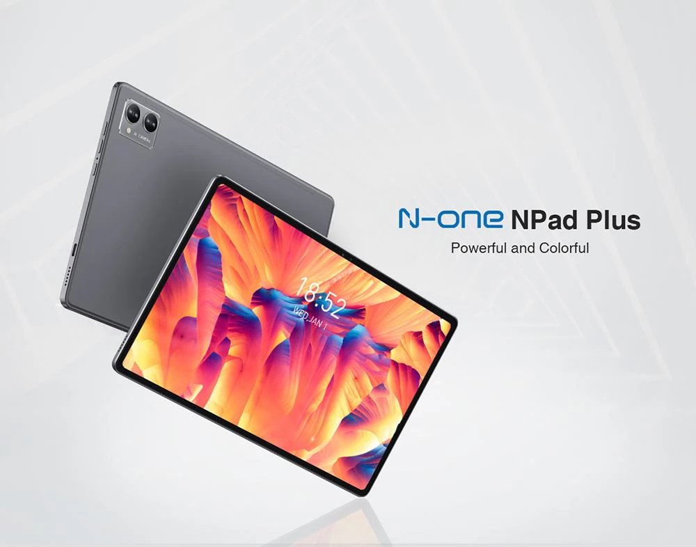 N-one NPad Plus 10.36 Tablet, MTK 8183 Octa Core, 6GB 128GB Memory, 2000x1200 Incell Resolution Screen, Dual Camera