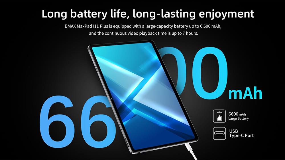 BMAX I11 PLUS 10.36 Zoll 4G Tablet, 8GB RAM, 128GB Speicher, 2K 1PS Bildschirm, Android 12, 5MP 13MP Kamera, 6600mAh Akku