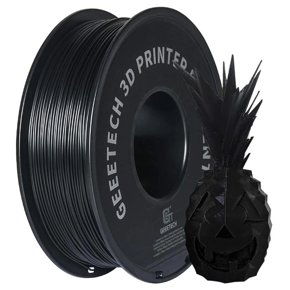 Geeetech ABS Filament for 3D Printer, 1.75mm Dimensional Accuracy /- 0.03mm 1kg Spool (2.2 lbs) - White / Black
