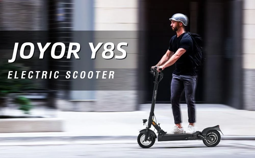 JOYOR Y8-S with Road Approval (ABE) , Foldable Electric Scooter Suspension,  48V 26Ah Battery&500W Brushless Motor,10 Tires