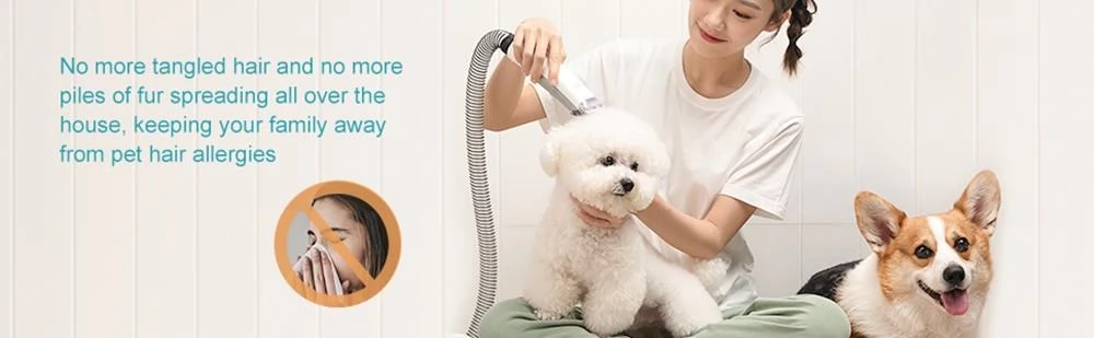 Neakasa P1 Pro Dog Clipper with Pet Hair Vacuum Cleaner, Pet Hair Clipper with 5 Care Tools, 4 Combs