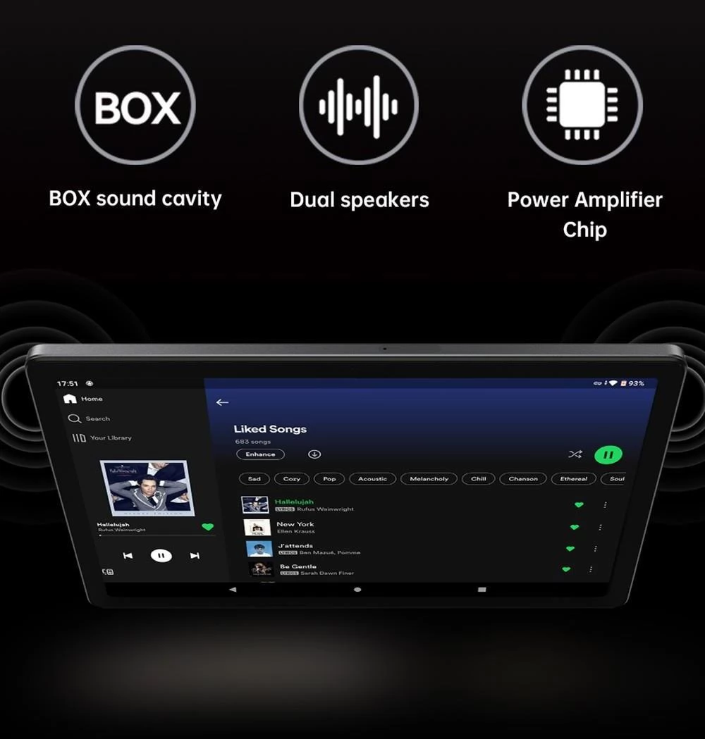 Alldocube iPlay 50 4G LTE-tablet UNISOC T618 Octa-core CPU, 10.4 2K UHD Scherm, Android 12 6 128GB, Dubbele Cameras