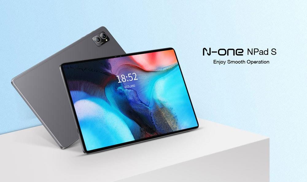 N-one NPad S 10.1 Tablet MTK8183 Octa-Core CPU, Android 12 OS, 4GB RAM 64GB ROM, 5G WiFi, BT5.0 6600mAh Akku