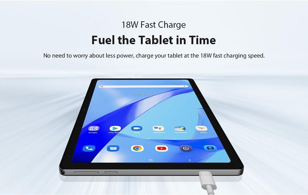 Blackview Tab 11 SE Tablet with 10.36in FHD Screen, 7680mAh Battery, Octa-core Unisoc T606, 8GB RAM 128GB Storage - Grey