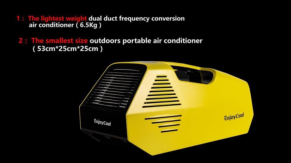 EnjoyCool Link Draagbare Buiten Air Conditioner, 700W 2380 BTU Koelventilator, Laag geluidsniveau