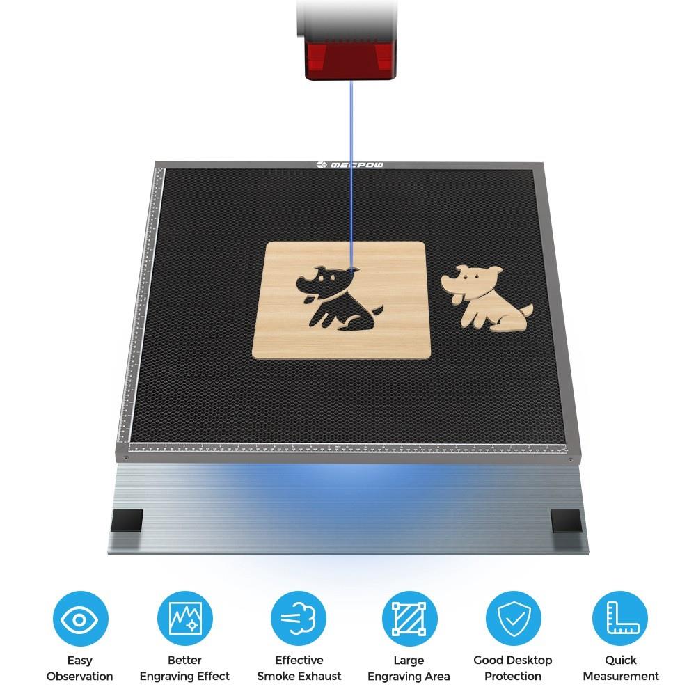 Mecpow H66 650 * 650mm Lasergraveur Honingraat werktafel Board Platform voor Laser graveren snijmachine