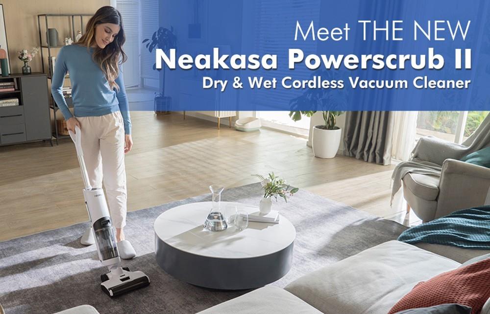 Neakasa PowerScrub 2 3 in 1 Wet Dry Cordless Vacuum Cleaner, 18000Pa Strong Suction, 780ml Clean Water Tank