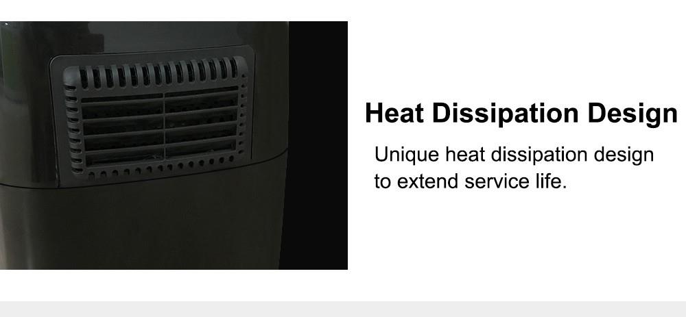 BioloMix BAF500D 1400W Digital Air Fryer, 5L Hot Oven Cooker, 8 Presets, Nonstick Dual Pot, LED Touchscreen