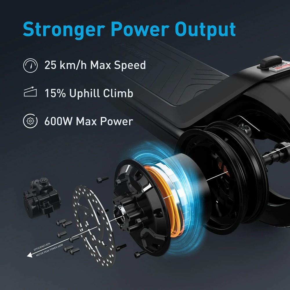 NIU KQi3 Sport 9.5 Banden Elektrische Scooter, 300W Motor, 365Wh Batterij, 25km/h, 40km Kilometerstand - Wit