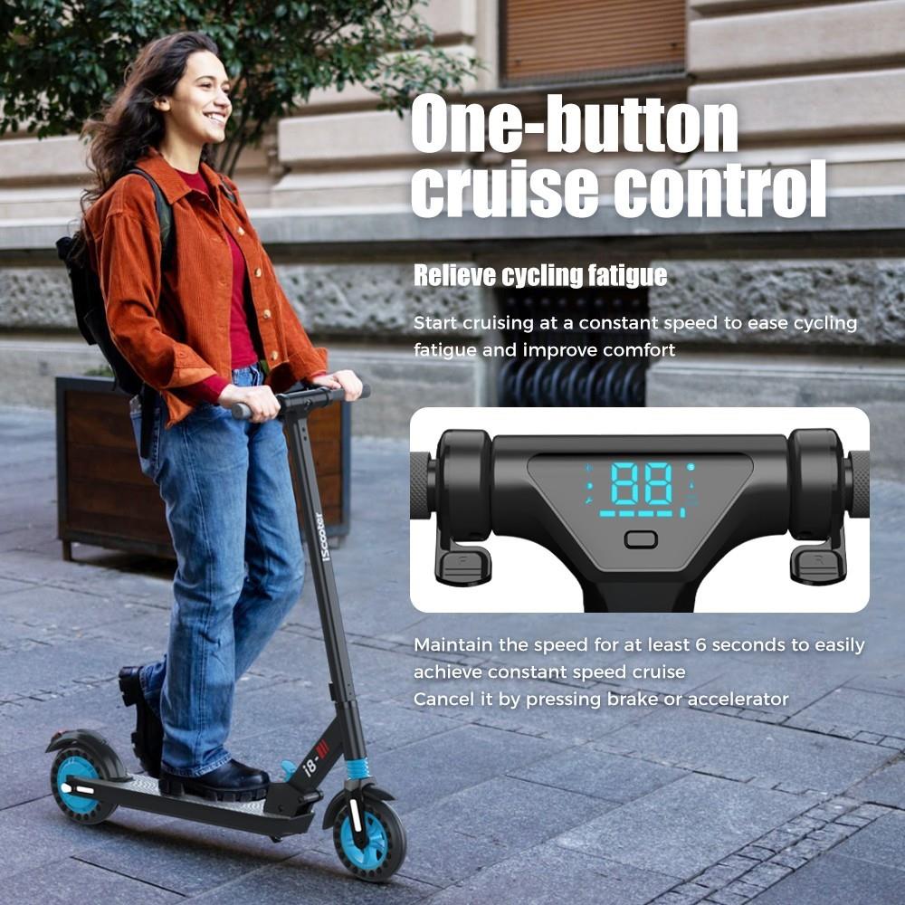 iScooter i8 Foldable Electric Scooter, 8 Inch Honeycomb Tire, 36V 6Ah Battery, 350W Motor, 20-25km Range, 25km/h Max Speed