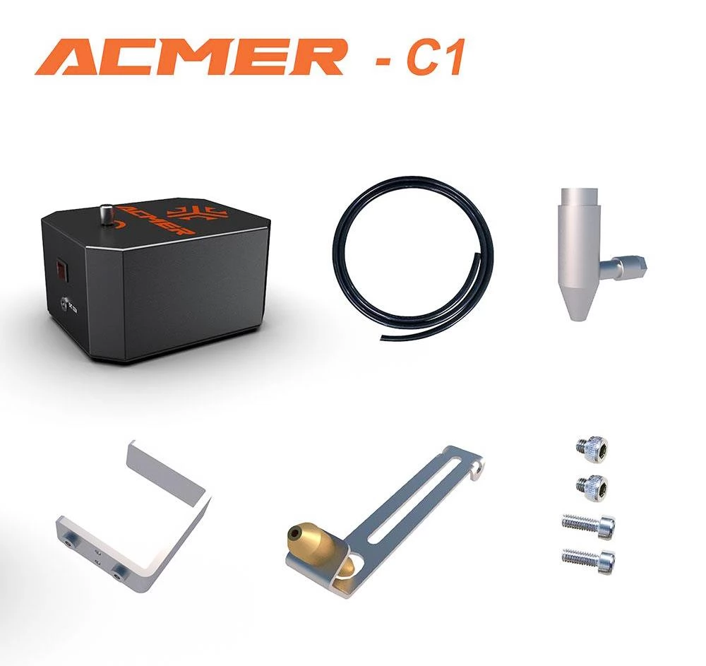 ACMER C1 Air Assist für ACMER P1 luftunterstützte Lasergravurmaschine, 30 l/min einstellbarer Luftstrom