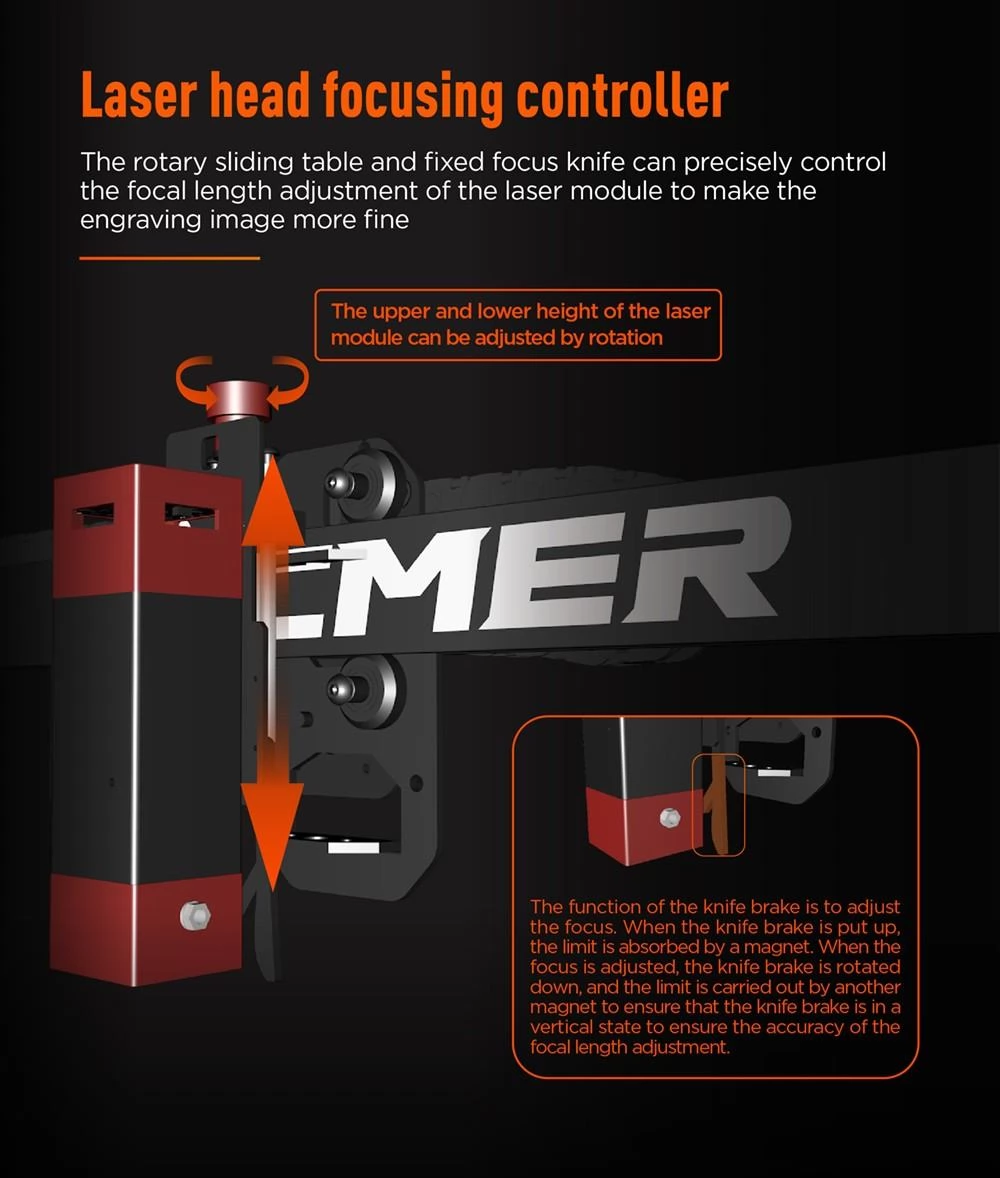ACMER P1 10W Laser Engraver Cutter, 0.06x0.08mm Spot, 10000mm/min Engraving Speed, Offline Engraving, 400x410mm