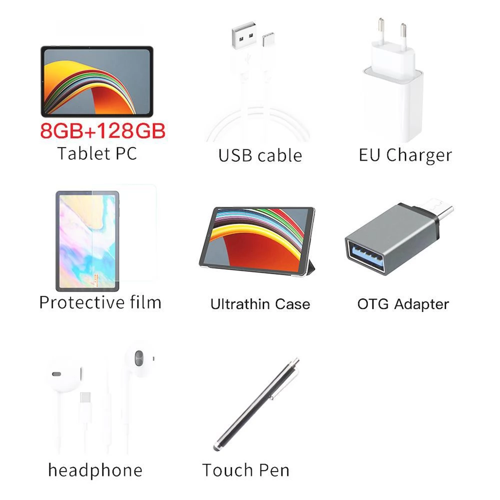 ALLDOCUBE iPlay 40 10,4-Zoll-Tablet, UNISOC Tiger T618, Octa-Core-Chip, 2000 * 1200 8 GB RAM 128 GB ROM Android 10