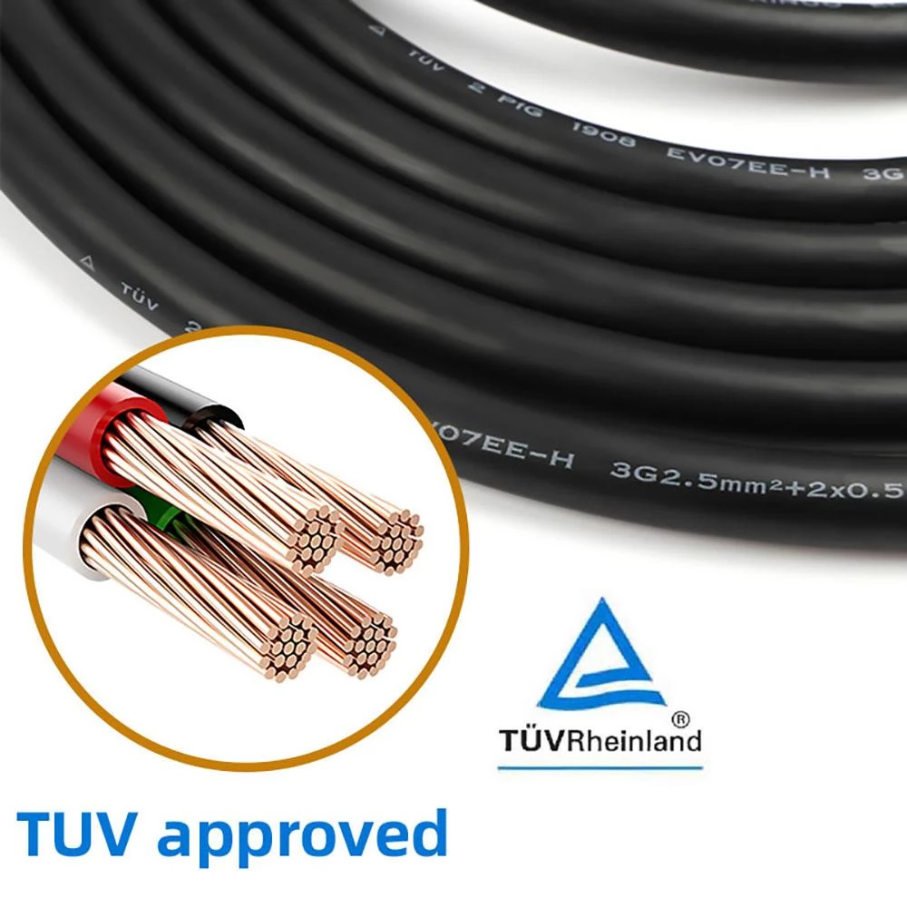 ANDAIIC modus 3 EV lader kabel type 2 tot type 2 IEC62196 32A 3 fase 5m lengte - EU