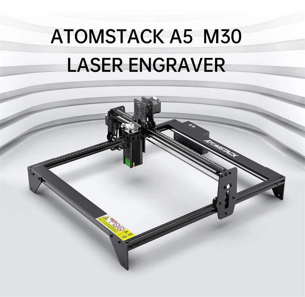 ATOMSTACK A5 M30 30W Laser Engraving Machine, Ultra-Fine Compression Laser, Printing Size 410 x 400mm