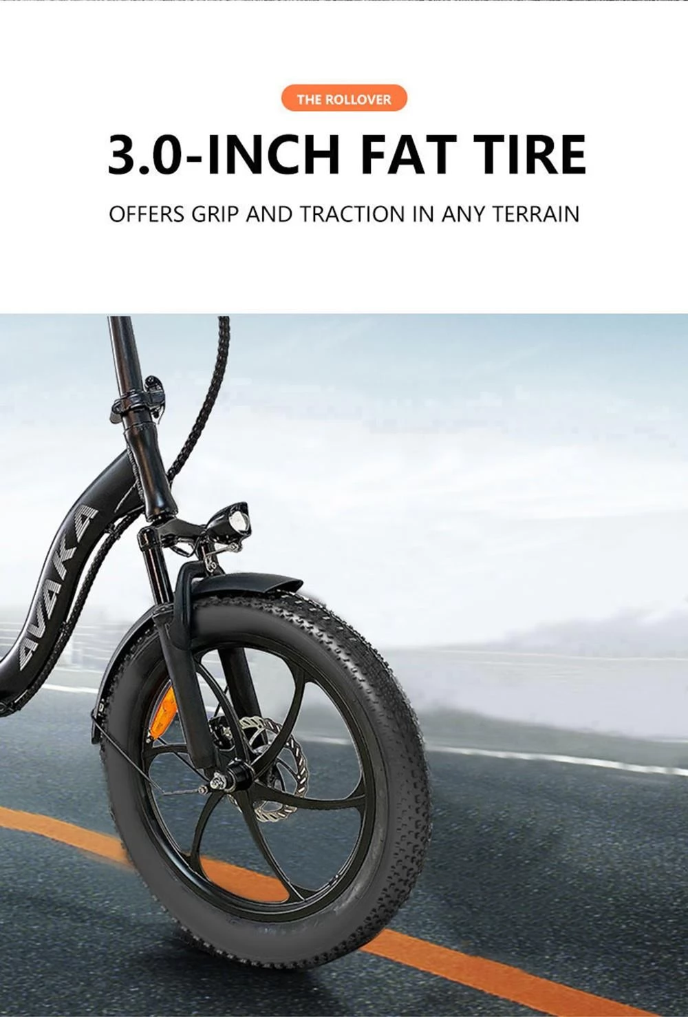 AVAKA BZ20 PLUS 20 * 3 Zoll Faltbares Elektrofahrrad mit bürstenloser 500W Motor und 48V 15Ah Batterie