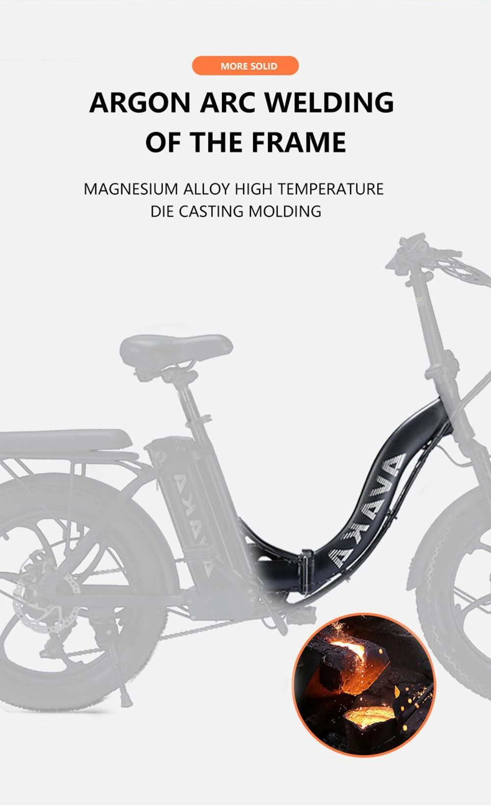 AVAKA BZ20 PLUS 20 * 3 Zoll Faltbares Elektrofahrrad mit bürstenloser 500W Motor und 48V 15Ah Batterie