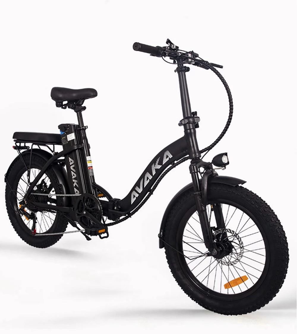 AVAKA BZ20 PLUS 20*3 Inch Spoked Wheel Foldable Electric Bike - 500W Brushless Motor & 48V 15Ah Battery