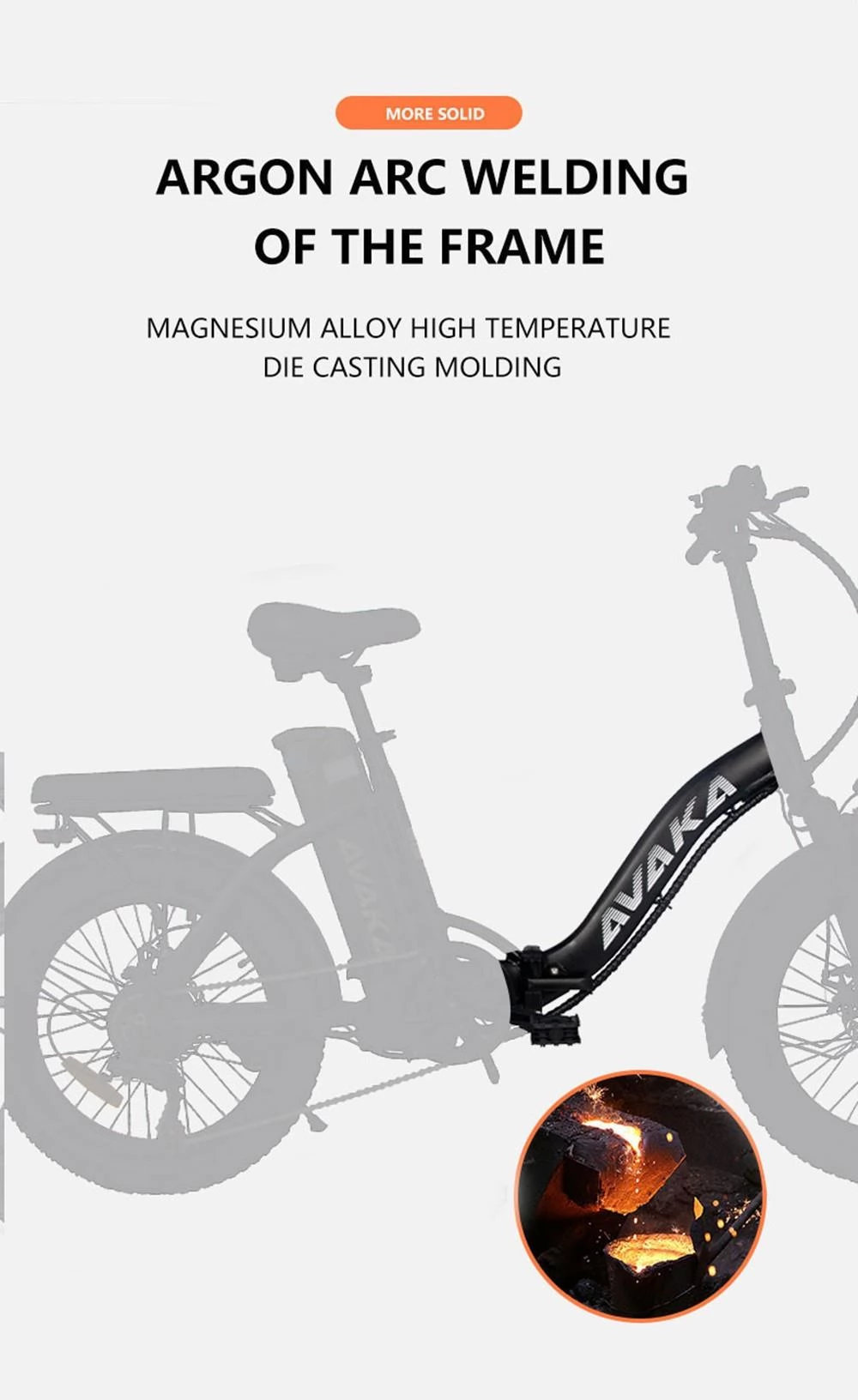 AVAKA BZ20 PLUS 20*3 Zoll faltbares Elektrofahrrad mit bürstenlosen 500W Motor und 48V 15Ah Akku