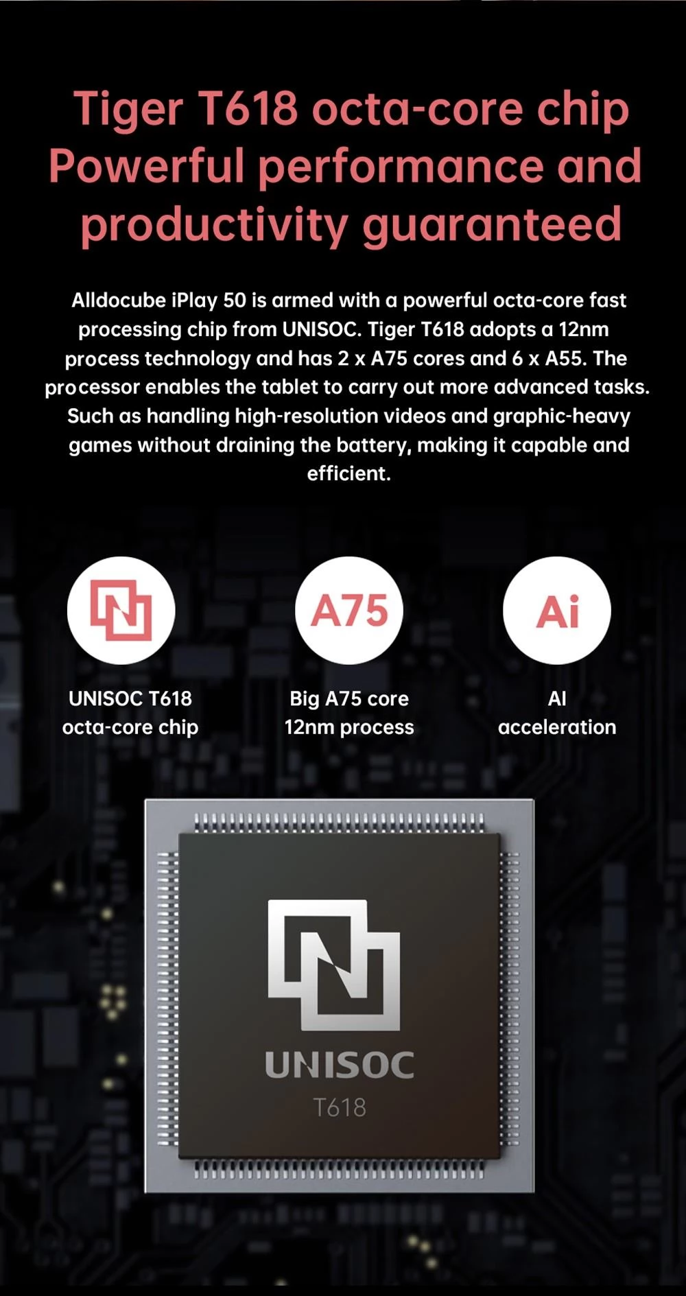 Alldocube iPlay 50 4G LTE tablet met lederen behuizing en toetsenbord, UNISOC T618 Octa-core CPU, 10.4  2K, Android 12 6 64GB