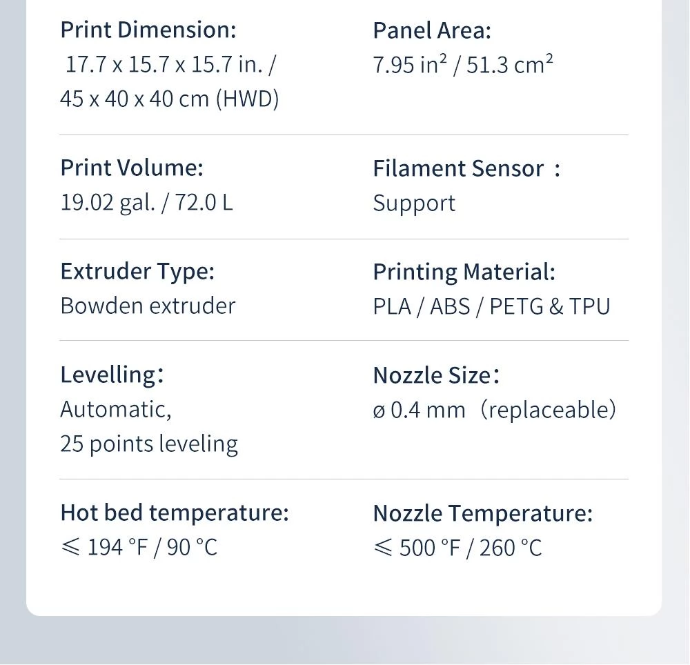 Anycubic Kobra Max 3D Printer Auto Leveling Stepper Drivers 4.3 inch Display Printing Size 450x400x400mm