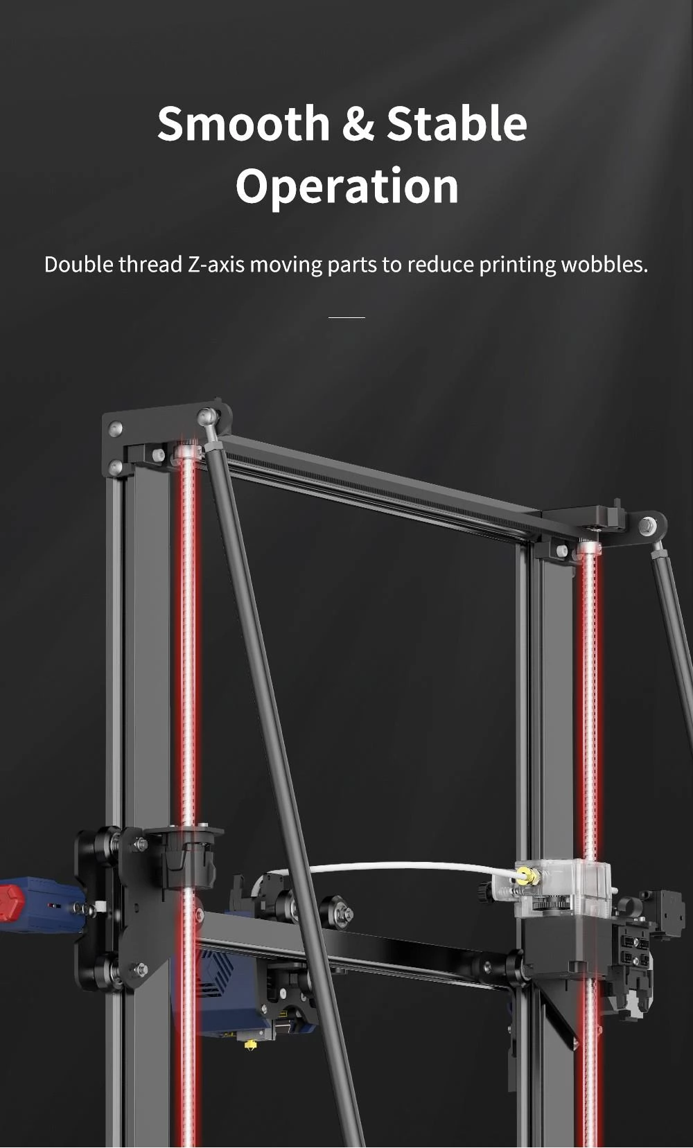 Anycubic Kobra Max 3D Printer Auto Leveling Stepper Drivers 4.3 inch Display Printing Size 450x400x400mm