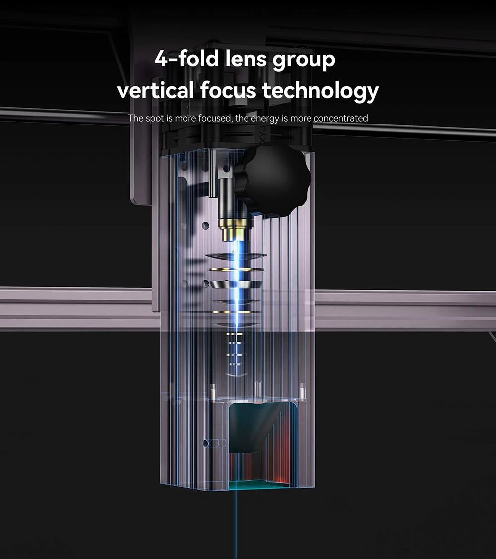 Atomstack A5 PRO Lasergravurmaschine Laserleistung 40 W Fixed-Focus Compressed Spot CNC-Gravurbereich 410 x 400 mm