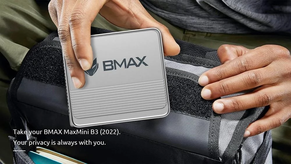BMAX B3 Mini PC Intel® Grote Opslagruimte, Steun 4K 60Hz Dubbele Vertoning