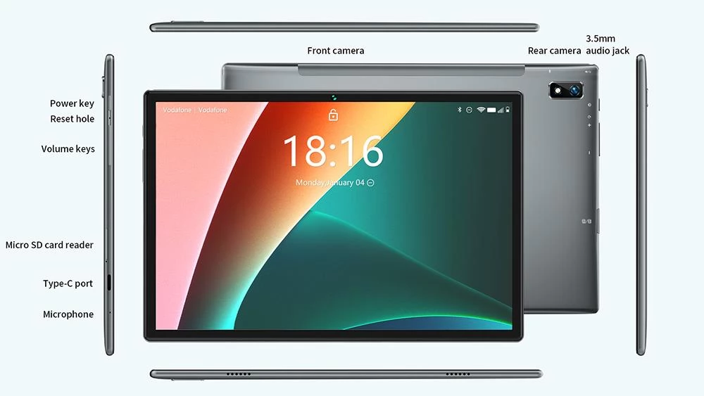 Bmax MaxPad I10 Pro Tablet, UniSoc Tiger T310, 10.1 “Full HD IPS Scherm, Ram 4GB, ROM 64GB, 4G LTE NETWERK 6000MAH