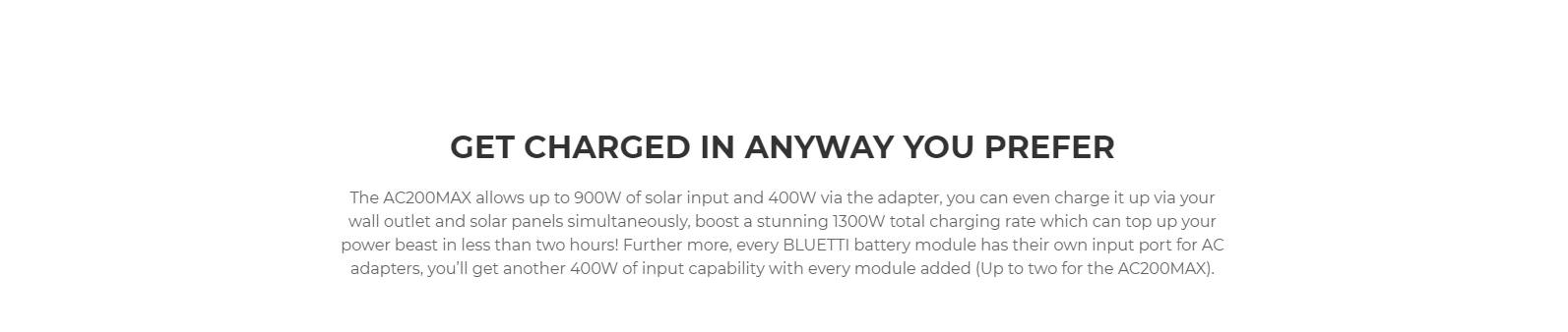 BLUETTI AC200MAX Power Station Solar Generator + B300 LiFePO4 Battery Module Home Battery Backup Combo (5120Wh)
