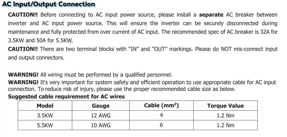 DAXTROMN 3.5KW Off Grid Solar Inverter, 24V DC 100A MPPT Charger, 450VDC PV Input Pure Sine Wave Inverter with WiFi
