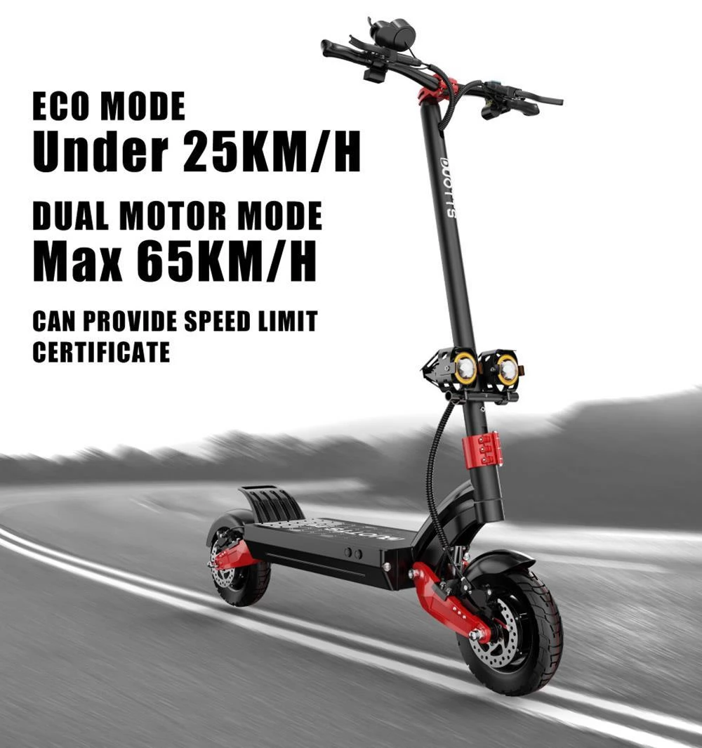 DUOTTS D10 10*2.25 Inch Off-road Tires Foldable Electric Scooter - 1600W*2 Dual Motor & 60V 20.8Ah Battery